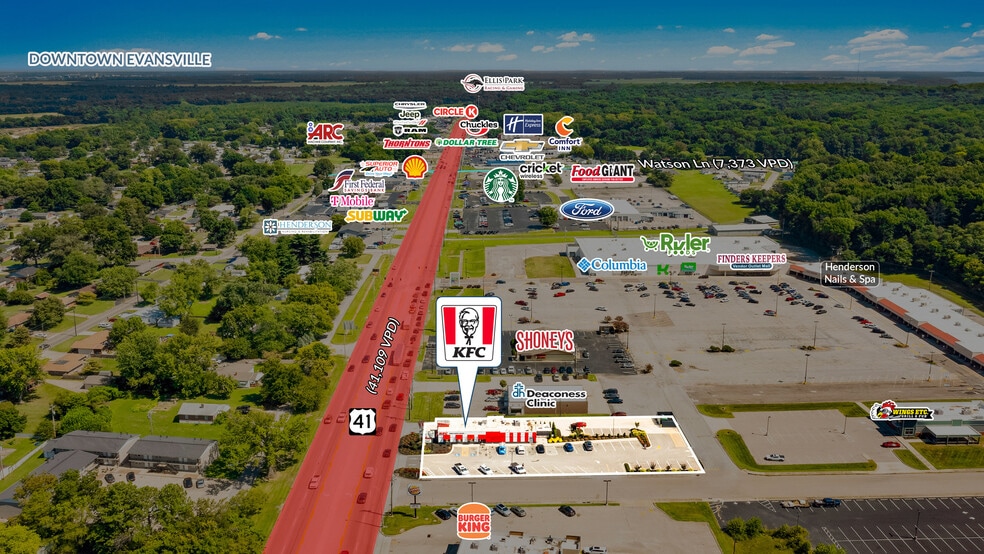 2236 US Highway 41 N, Henderson, KY à vendre - Aérien – Image 3 sur 4