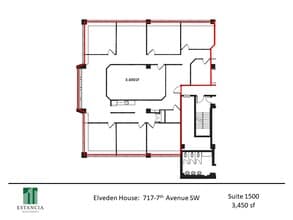 717 7th Ave SW, Calgary, AB à louer Plan d’étage– Image 1 sur 4