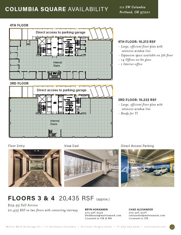 111 SW Columbia St, Portland, OR à louer Plan d’étage– Image 1 sur 6