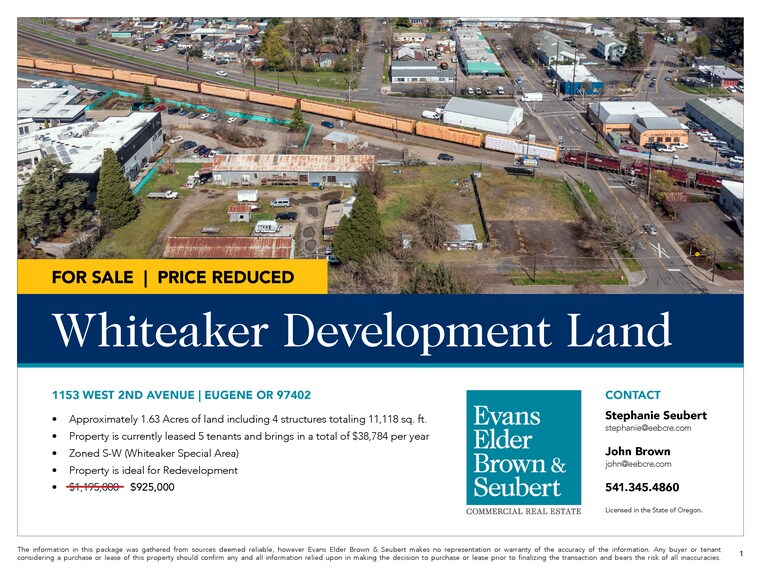 1153 W 2nd Ave, Eugene, OR à vendre - Photo de l’immeuble – Image 2 sur 6