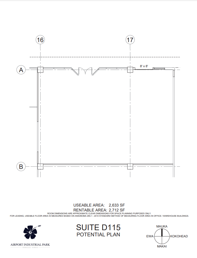 3375 Koapaka St, Honolulu, HI à louer Plan d’étage– Image 1 sur 1