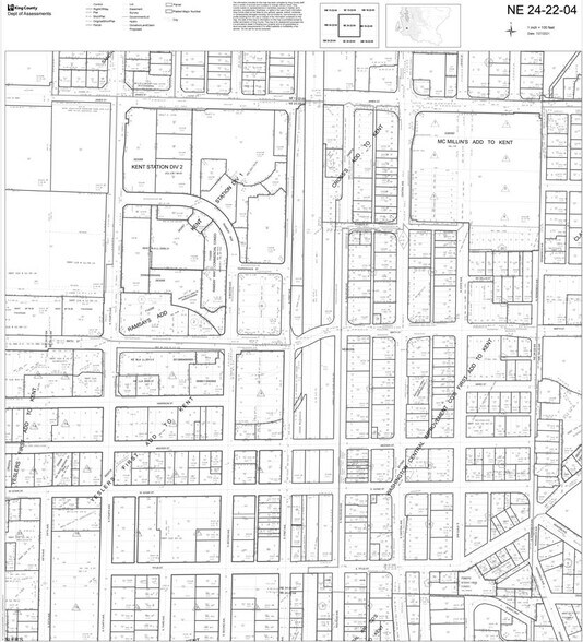 221 Central Ave, Kent, WA à vendre - Plan cadastral – Image 3 sur 6