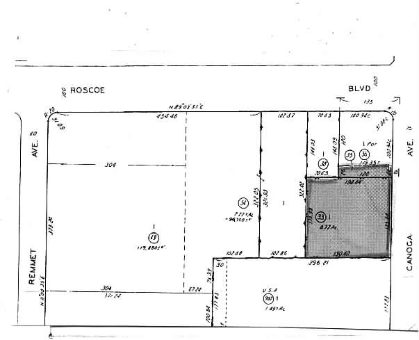 8219-8229 Canoga Ave, Canoga Park, CA à louer - Plan cadastral – Image 2 sur 3