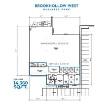 9777 W Gulf Bank Rd, Houston, TX à louer Plan d’étage– Image 1 sur 1