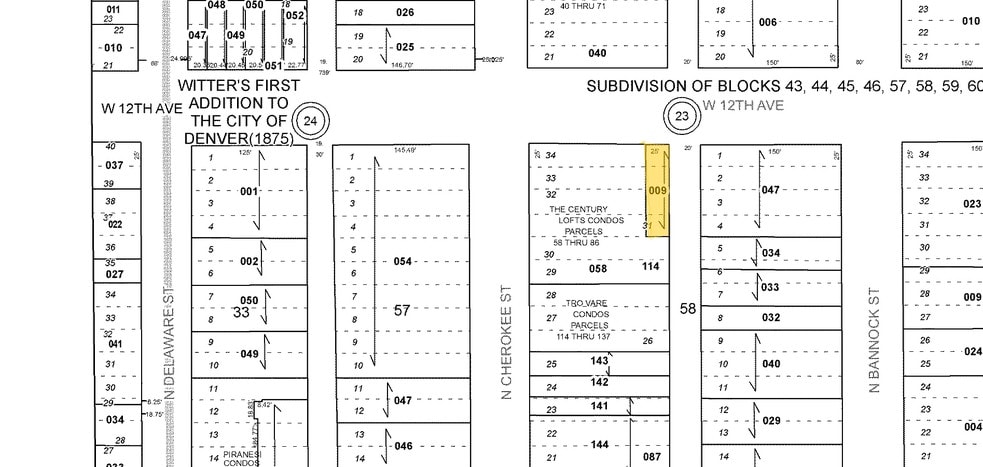 226 W 12th Ave, Denver, CO à vendre - Plan cadastral – Image 3 sur 3