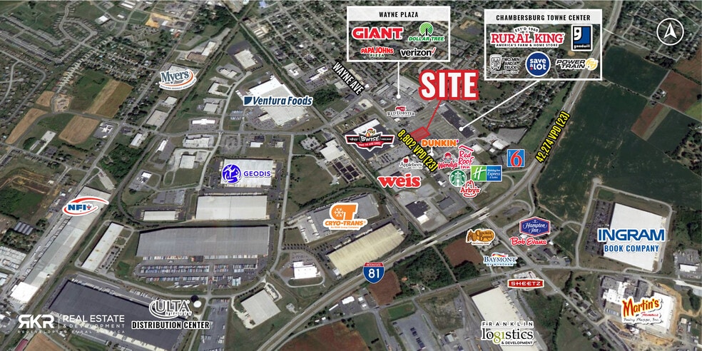 1030 Wayne Ave, Chambersburg, PA à vendre - Plan de site – Image 2 sur 3