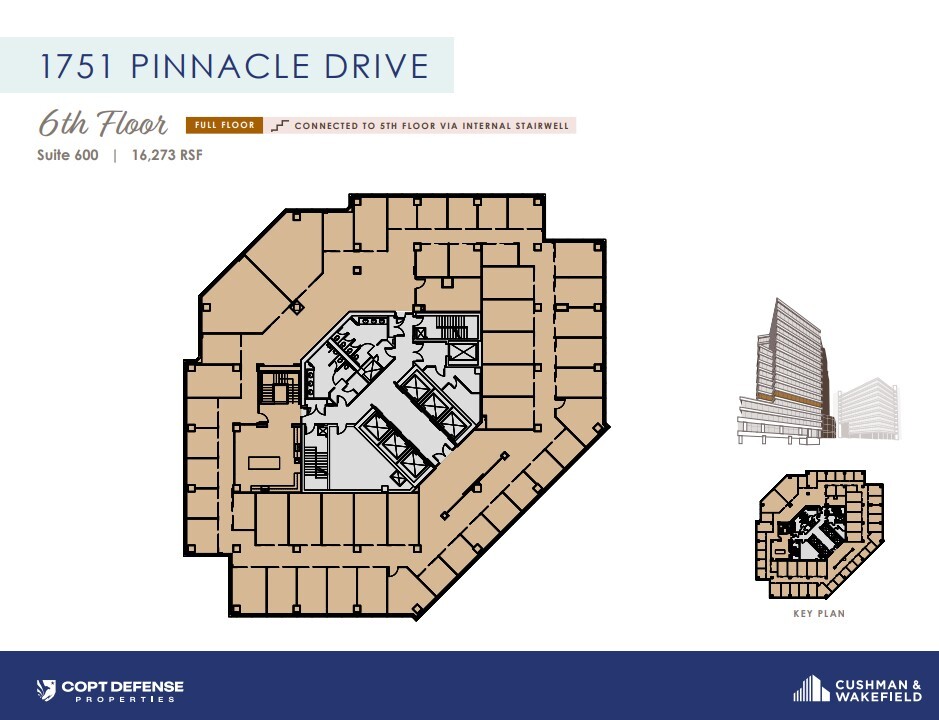 1751 Pinnacle Dr, McLean, VA à louer Plan d’étage– Image 1 sur 1