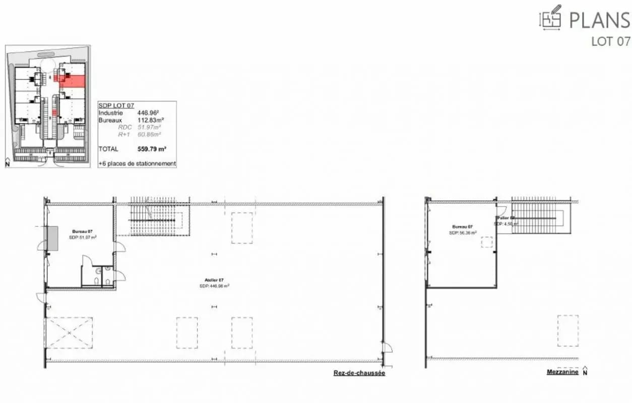 Local d’activités dans Heyrieux à louer Plan d’étage– Image 1 sur 11