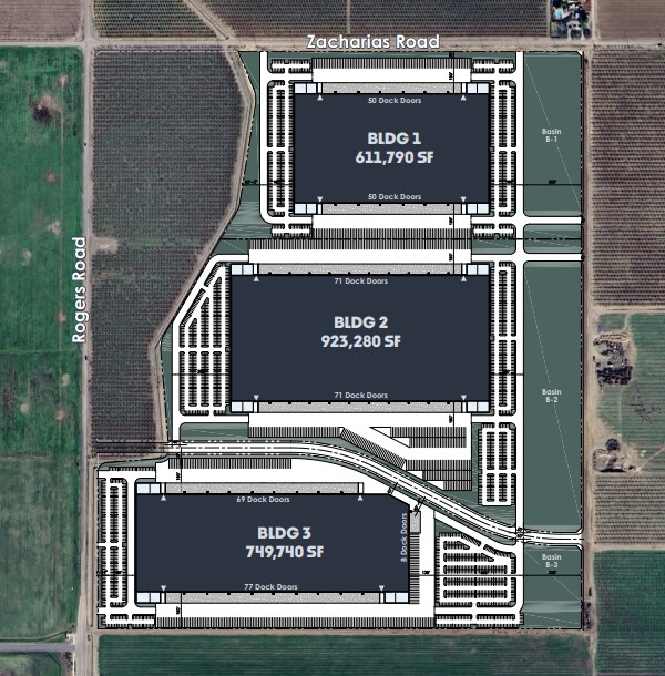 SEC Zacharais Rd & Rogers Rd, Patterson, CA à vendre Plan de site– Image 1 sur 3