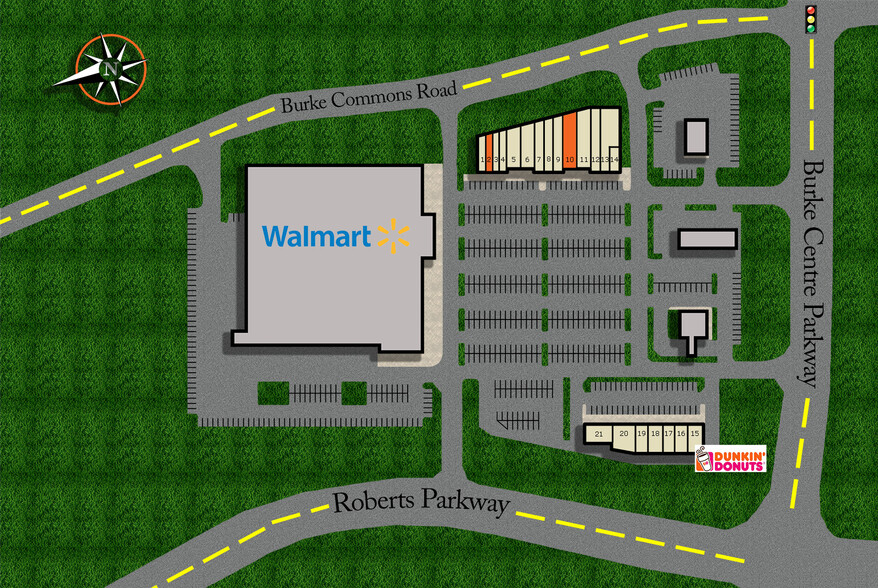 6030-6050 Burke Commons Rd, Burke, VA à louer - Plan de site – Image 2 sur 2