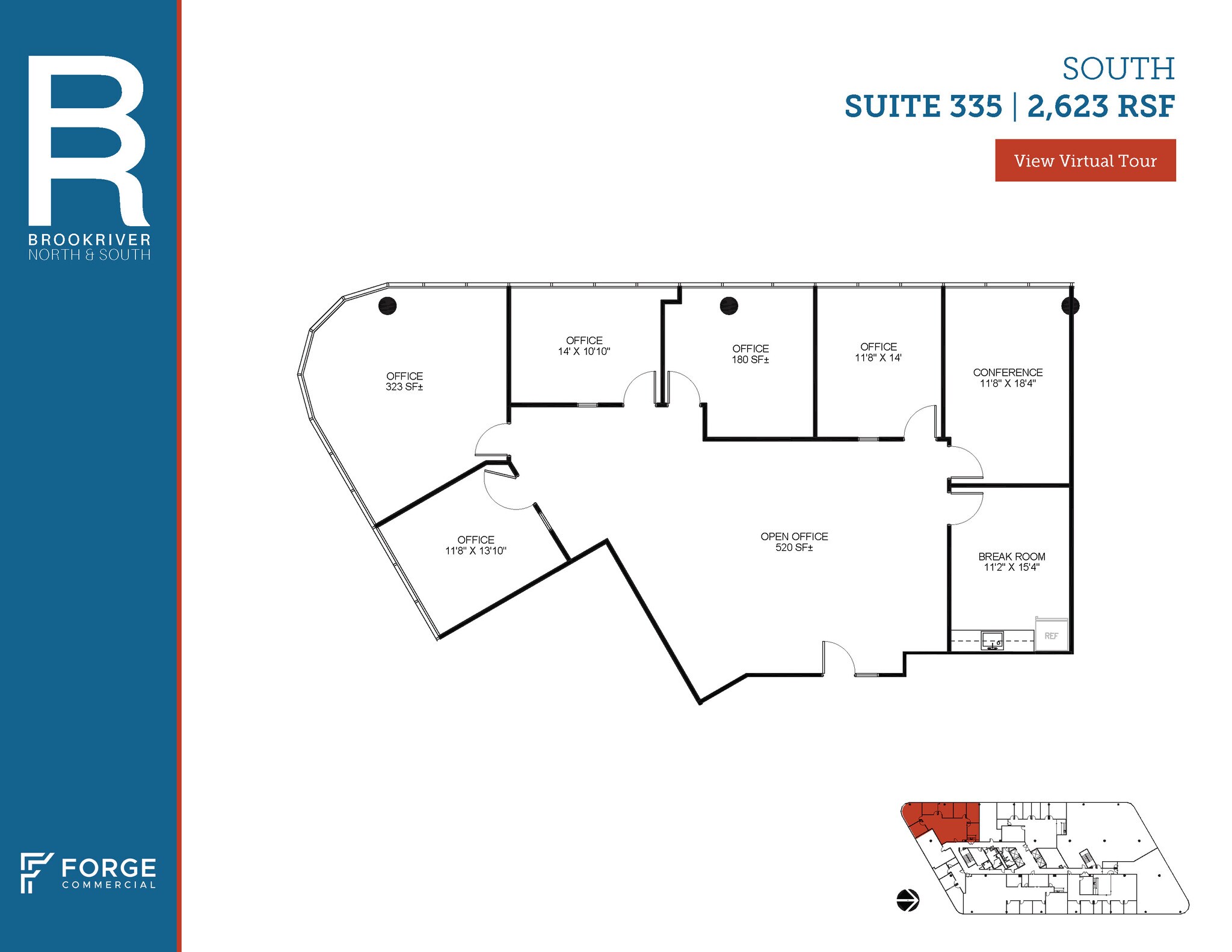 8200 Brookriver Dr, Dallas, TX à louer Plan d’étage– Image 1 sur 5