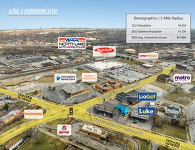 25-33 E Sibley Blvd, Hammond, IN - Vue aérienne vue de carte