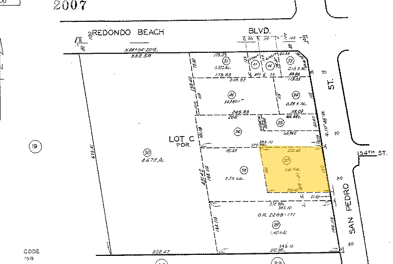 15401-15405 S San Pedro St, Gardena, CA à louer - Plan cadastral – Image 3 sur 3