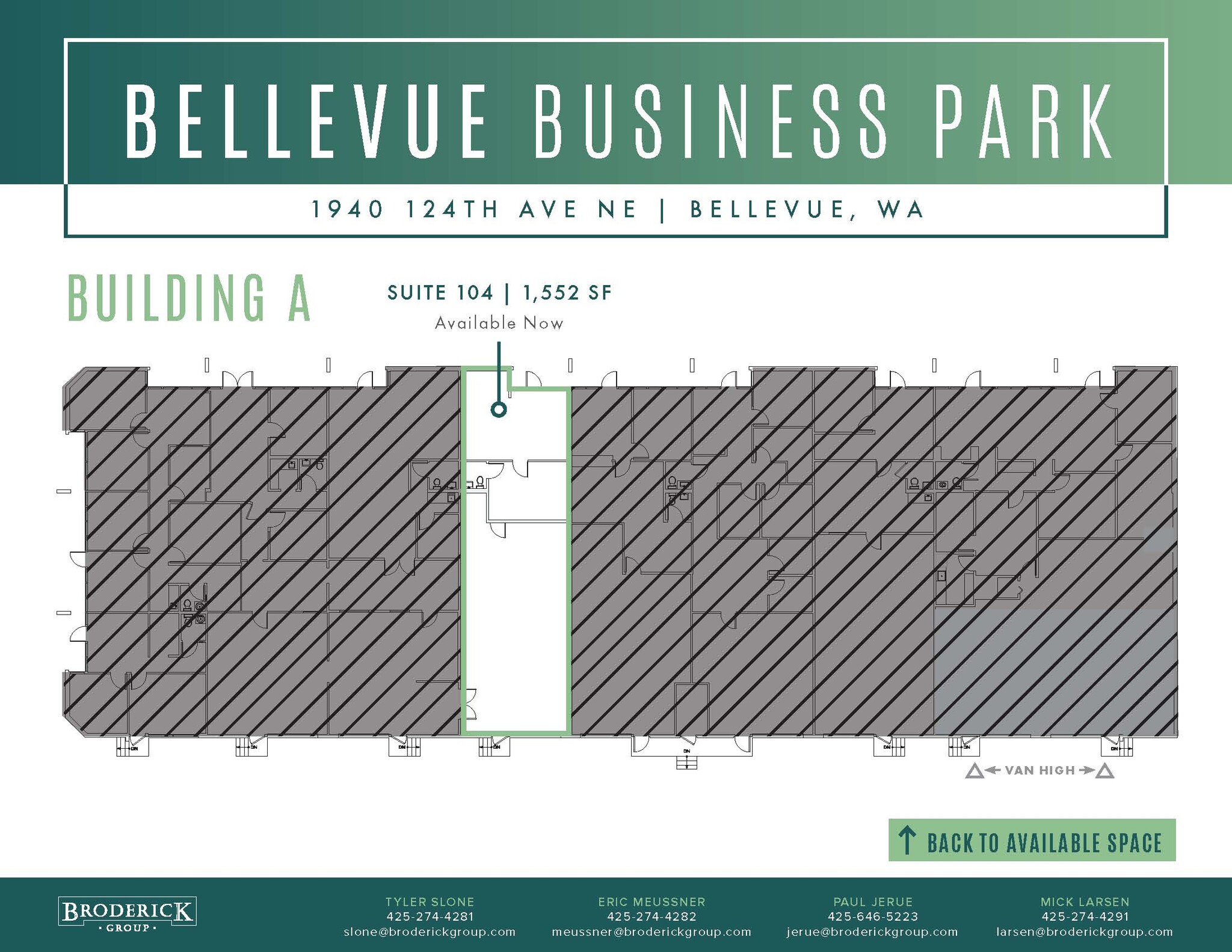 2000 124th Ave NE, Bellevue, WA à louer Plan d’étage– Image 1 sur 1