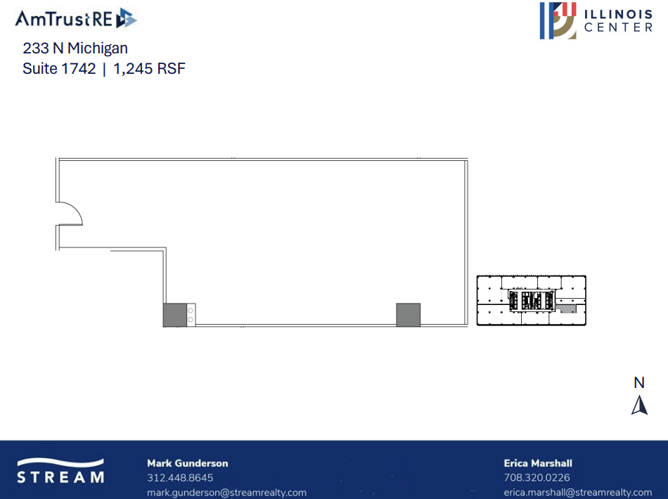 233 N Michigan Ave, Chicago, IL à louer Plan d’étage– Image 1 sur 1