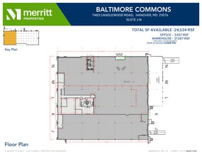 7455 New Ridge Rd, Hanover, MD à louer Plan d’étage– Image 1 sur 1