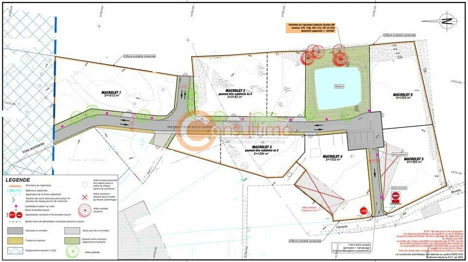 Terrain dans Ambarès-et-Lagrave à vendre Plan de site– Image 1 sur 2