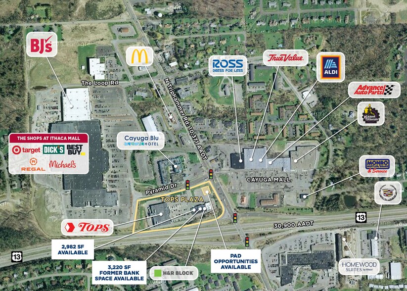 2300 N Triphammer Rd, Ithaca, NY à louer - Aérien – Image 2 sur 3
