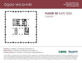 5900 Wilshire Blvd, Los Angeles, CA à louer Plan d’étage– Image 1 sur 1