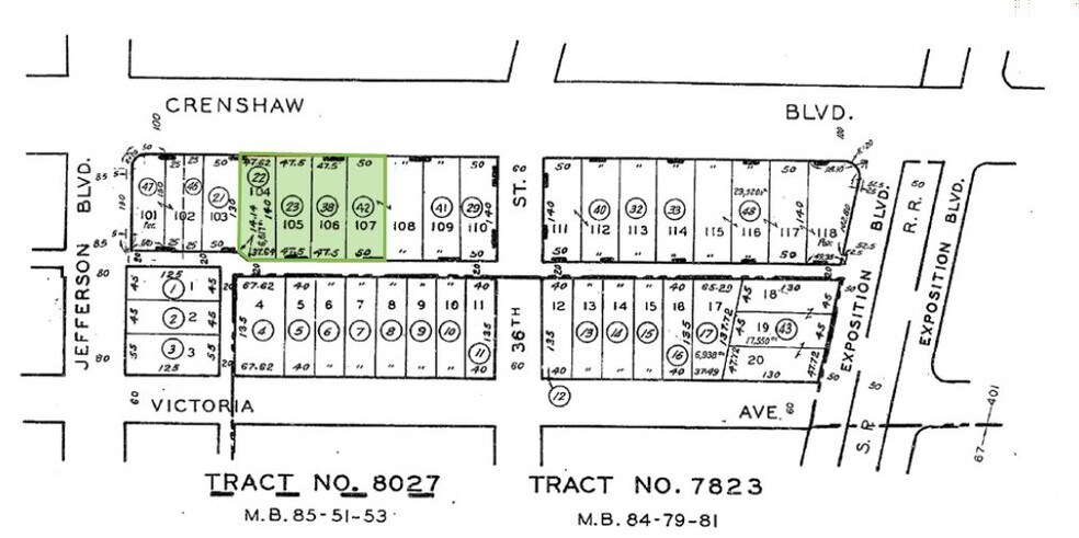 3411 Crenshaw Blvd, Los Angeles, CA à louer - Plan cadastral – Image 3 sur 9