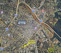 1680 Broadway, Macon-Bibb, GA - Vue aérienne  vue de carte