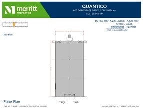 650 Corporate Dr, Stafford, VA à louer Plan d’étage– Image 1 sur 1