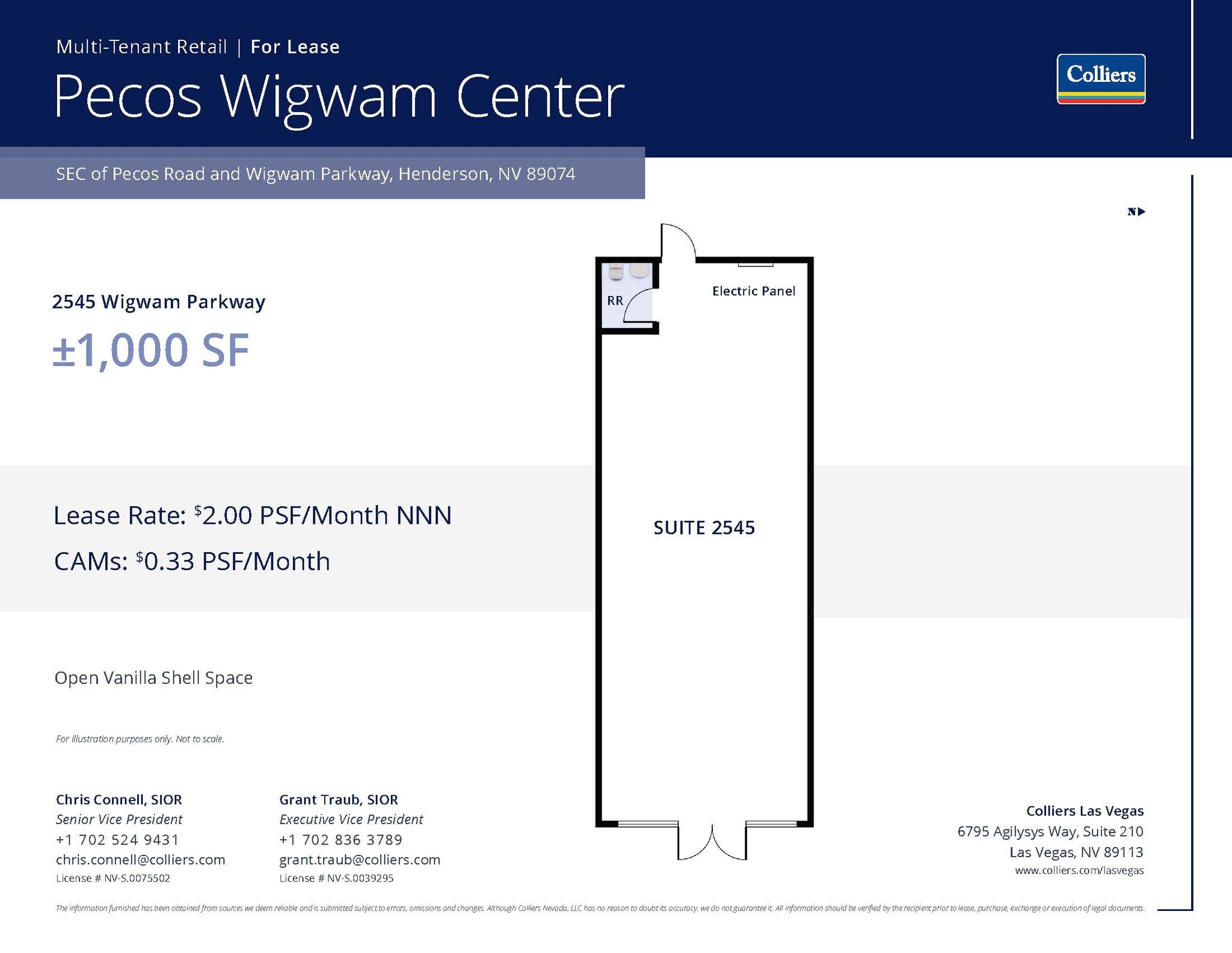 80 N Pecos Rd, Henderson, NV à louer Plan d’étage– Image 1 sur 1