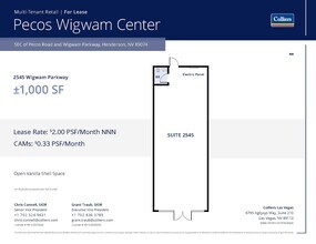 80 N Pecos Rd, Henderson, NV à louer Plan d’étage– Image 1 sur 1