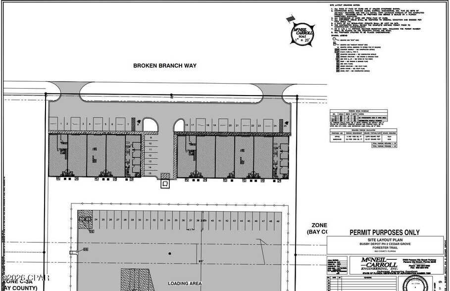 2130 Broken Branch Way, Panama City, FL à louer - Plan de site – Image 2 sur 2