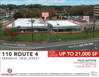 Plus de détails pour 110 E Route 4, Paramus, NJ - Bureau/Local commercial à louer