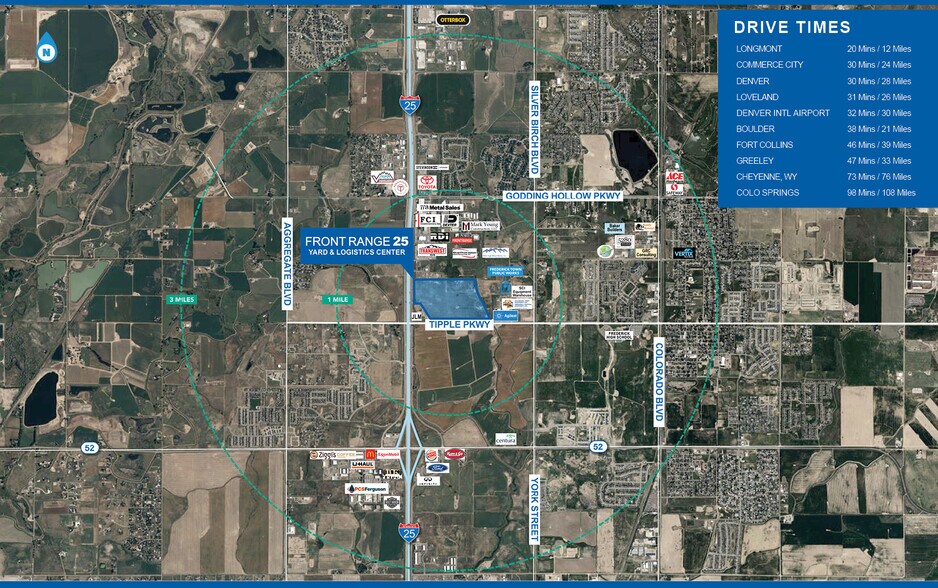NEC Tipple Parkway & I-25 Frontage Road East, Longmont, CO à louer - Aérien – Image 2 sur 3