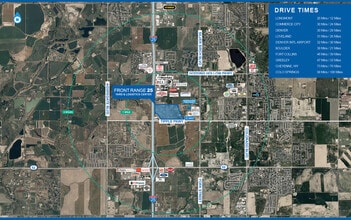 NEC Tipple Parkway & I-25 Frontage Road East, Longmont, CO - Vue aérienne vue de carte - Image1