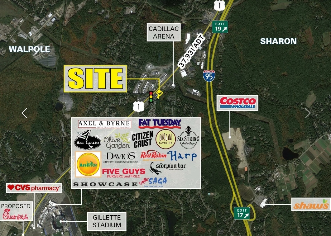 2160 Boston Providence hwy, Walpole, MA à louer Aérien– Image 1 sur 3