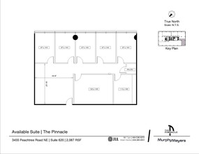 3455 Peachtree Rd NE, Atlanta, GA à louer Plan d’étage– Image 1 sur 2