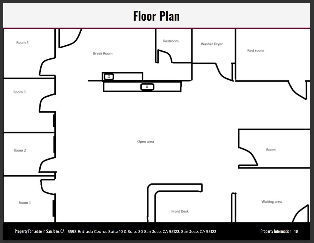 5598 Entrada Cedros, San Jose, CA à louer Plan d’étage– Image 1 sur 15