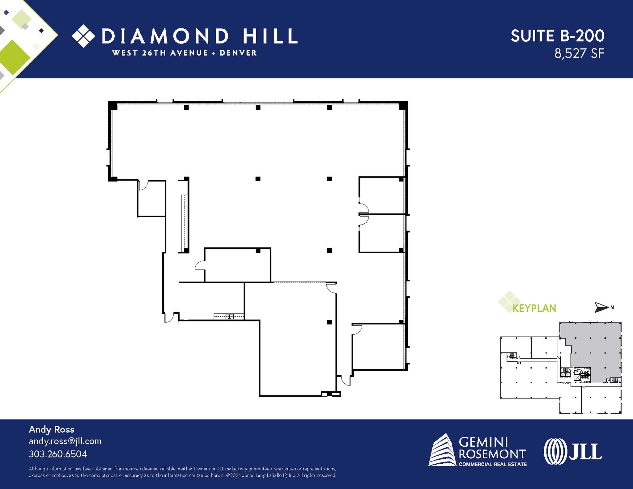2490 W 26th Ave, Denver, CO à louer Plan d’étage– Image 1 sur 2
