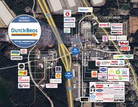 4939 Bill Gardner Pkwy, Locust Grove, GA - Vue aérienne  vue de carte