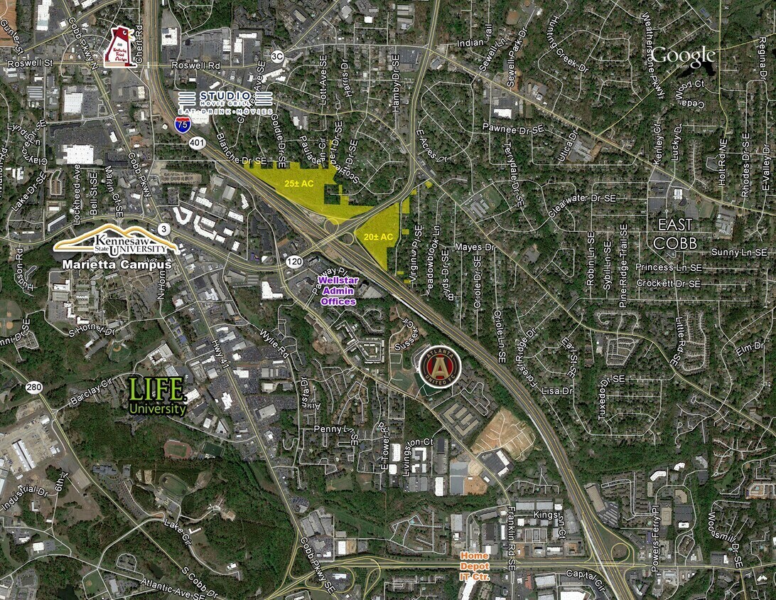 1 S Marietta Hwy, Marietta, GA à vendre Photo principale– Image 1 sur 3