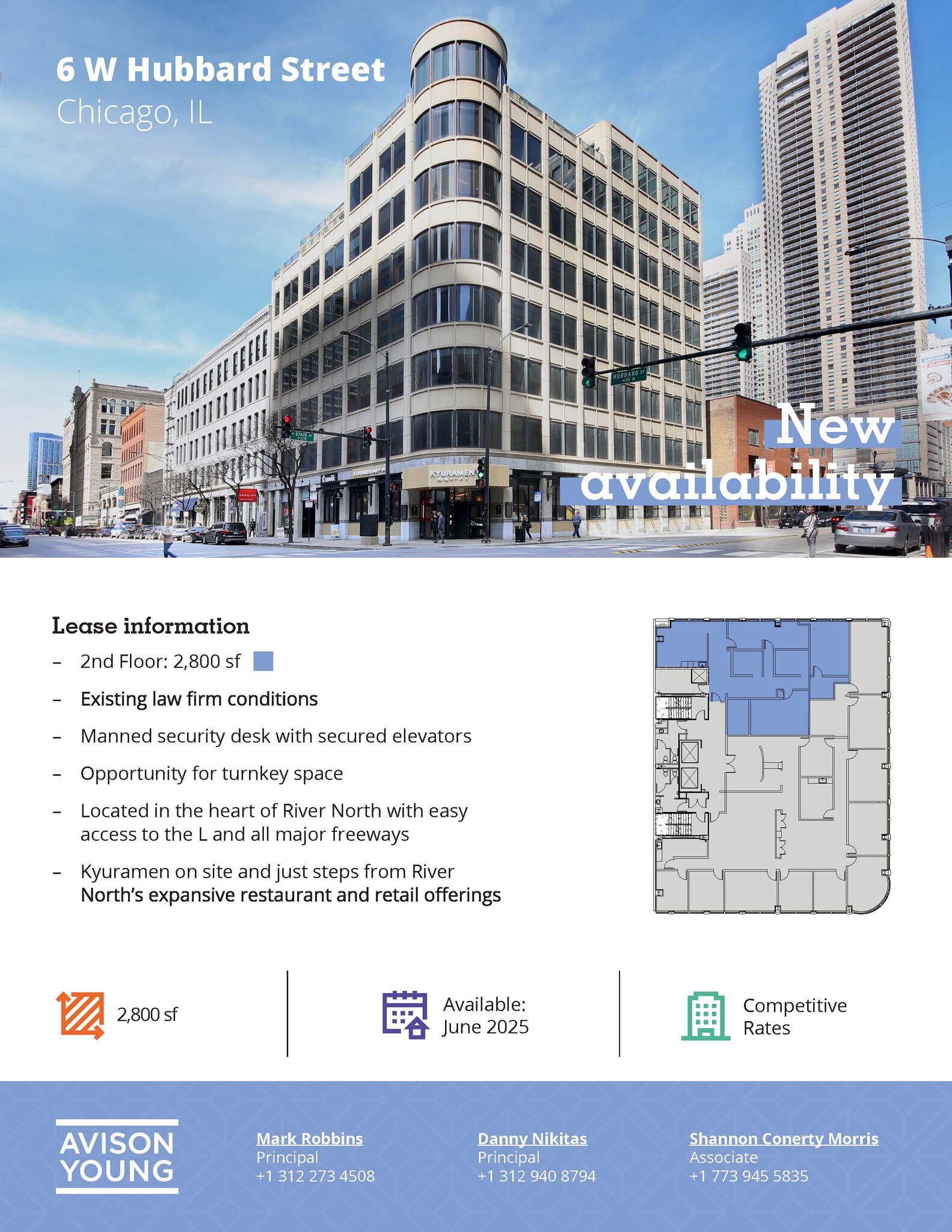 6 W Hubbard St, Chicago, IL à louer Photo intérieure– Image 1 sur 1