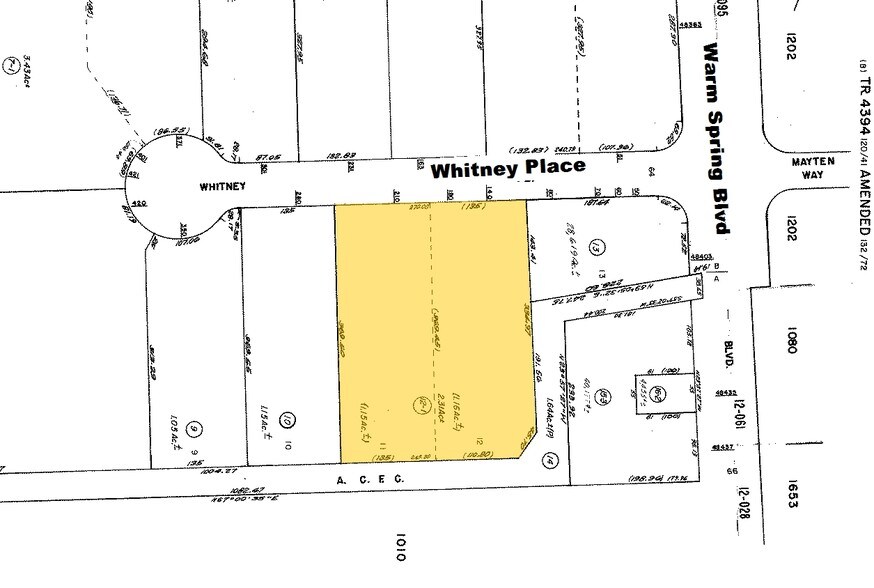 180-200 Whitney Pl, Fremont, CA à louer - Plan cadastral – Image 2 sur 8