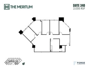 12221 Merit Dr, Dallas, TX à louer Plan d’étage– Image 1 sur 1