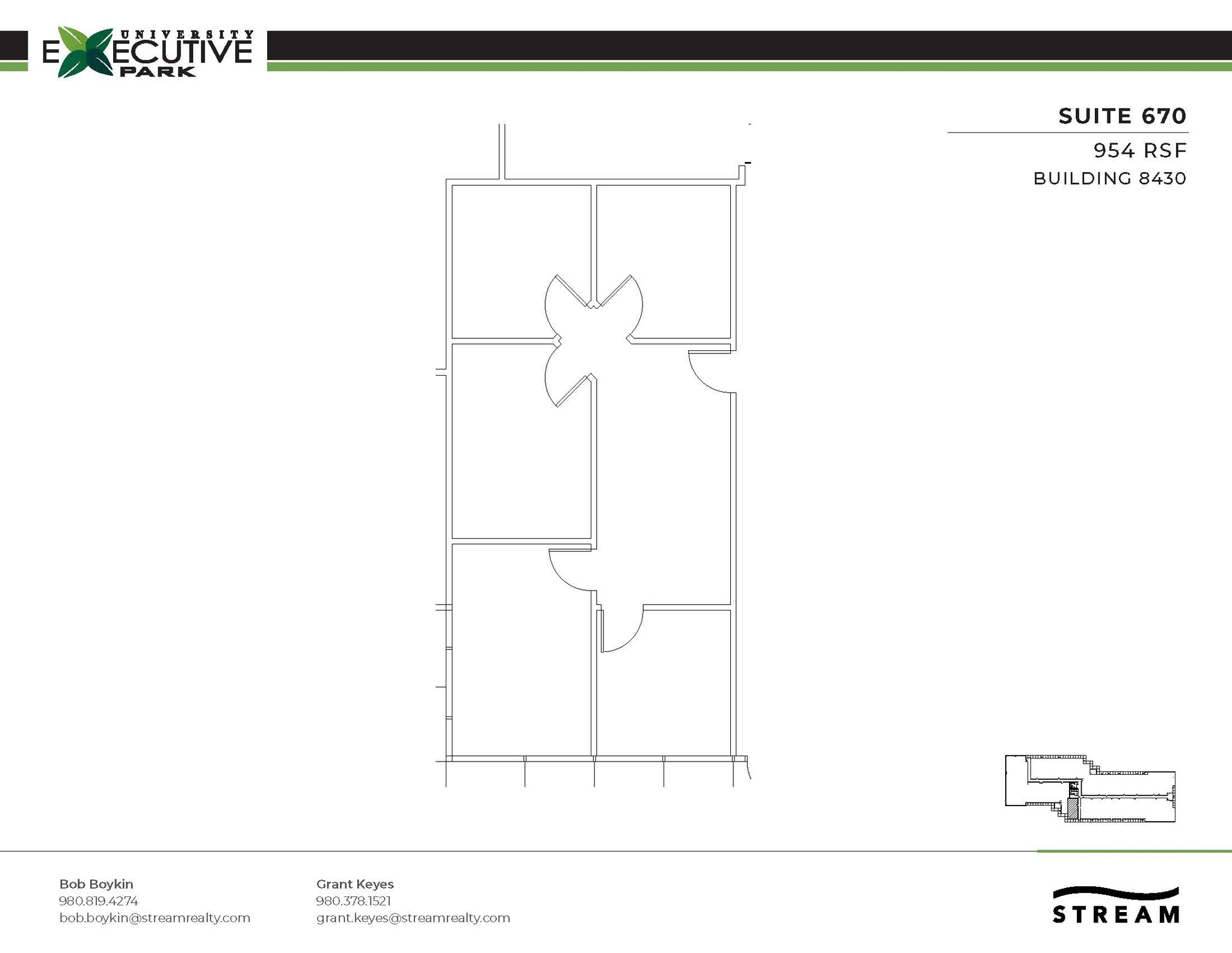 301 McCullough Dr, Charlotte, NC à louer Plan d’étage– Image 1 sur 1