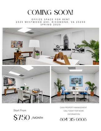 Plus de détails pour 2323 Westwood Ave, Richmond, VA - Bureau à louer