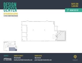 127 W Worthington Ave, Charlotte, NC à louer Plan d’étage– Image 1 sur 1