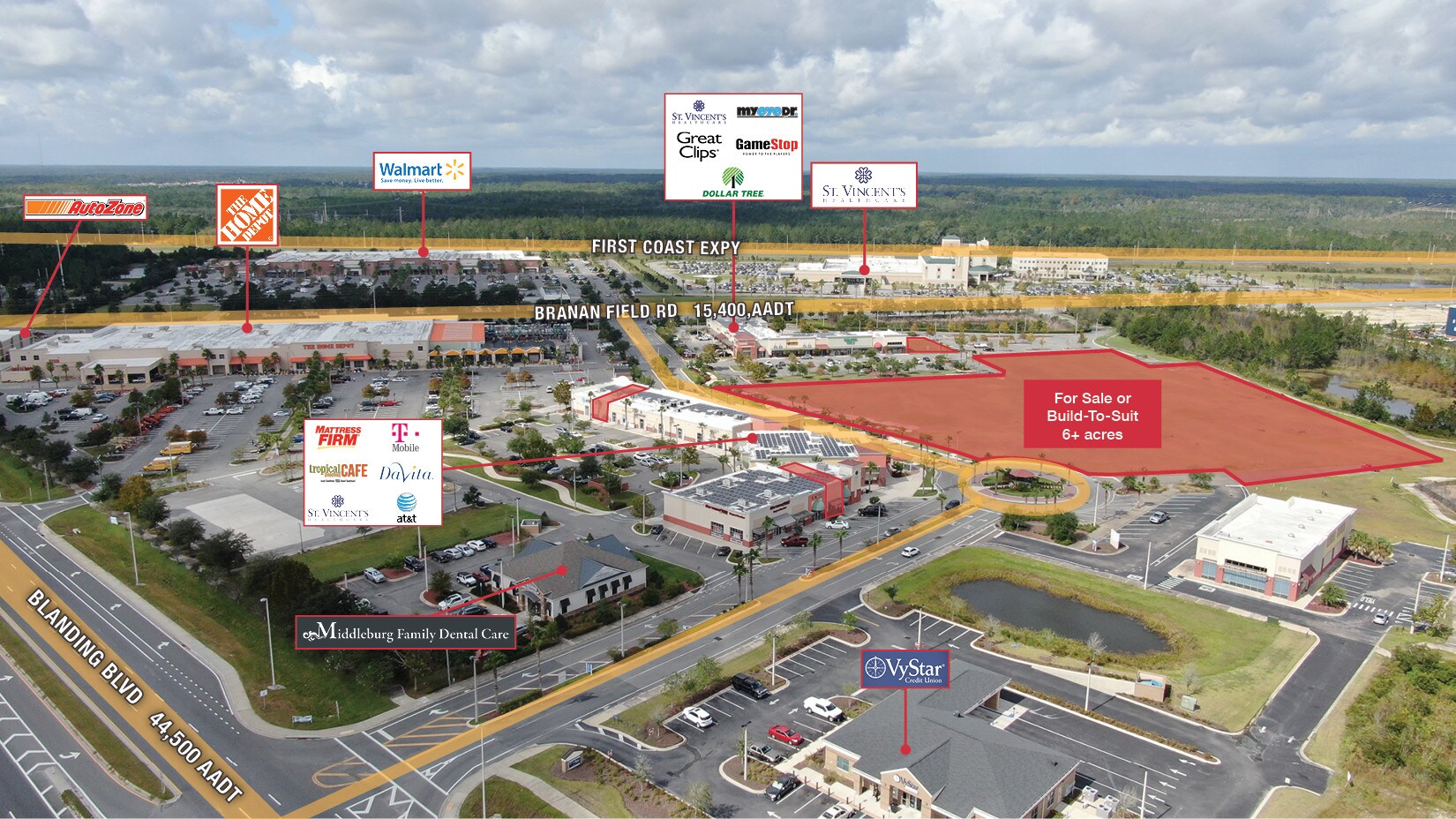 Blanding Blvd & Branan Field Rd, Middleburg, FL à vendre Photo de l’immeuble– Image 1 sur 3