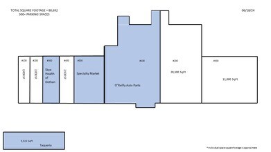 3813-3815 Ross Clark Cir, Dothan, AL à louer Plan de site– Image 2 sur 2