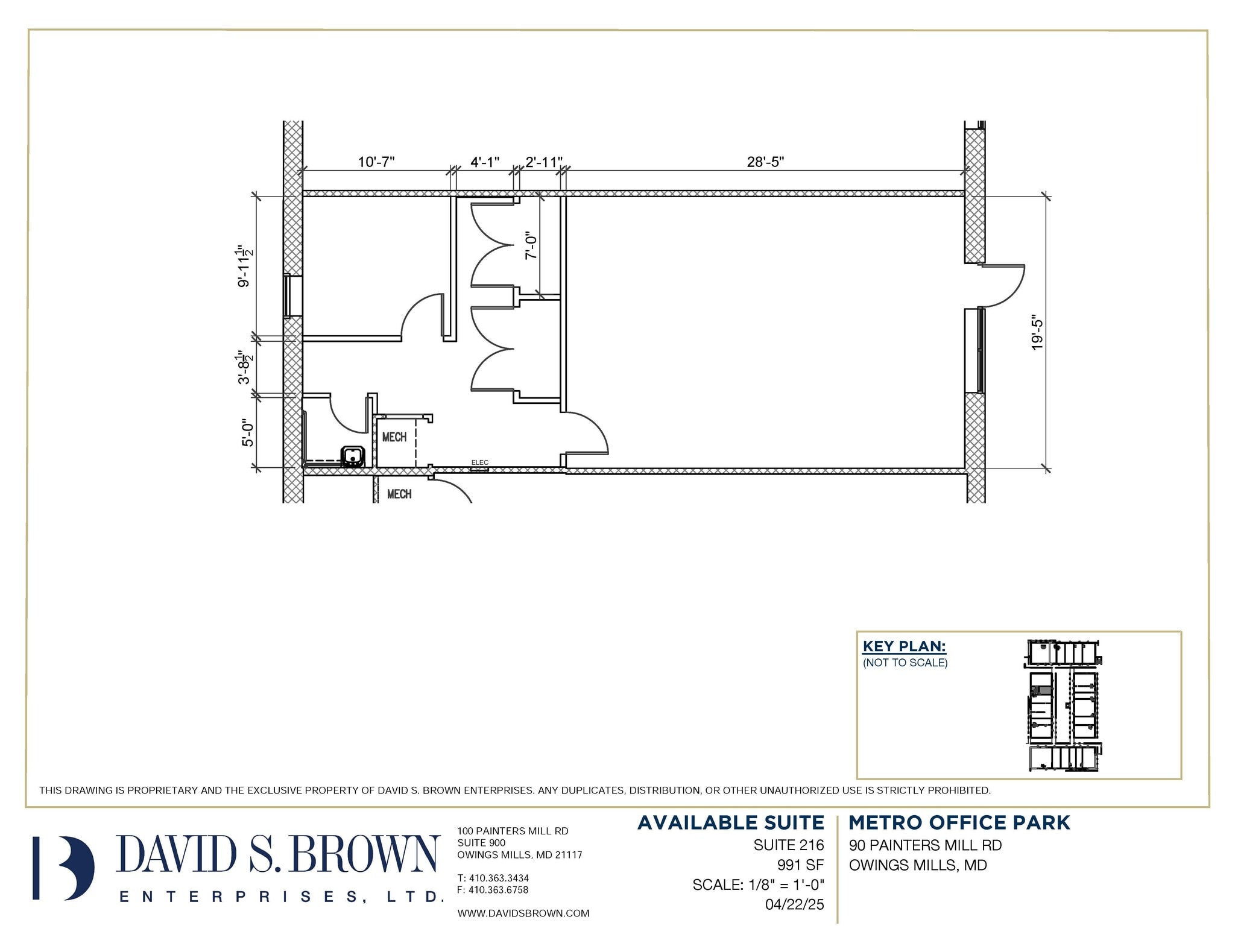 90 Painters Mill Rd, Owings Mills, MD à louer Plan d’étage– Image 1 sur 1