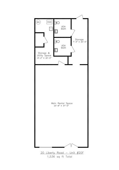 20 Liberty Rd, Sykesville, MD à louer - Plan d’étage – Image 2 sur 13
