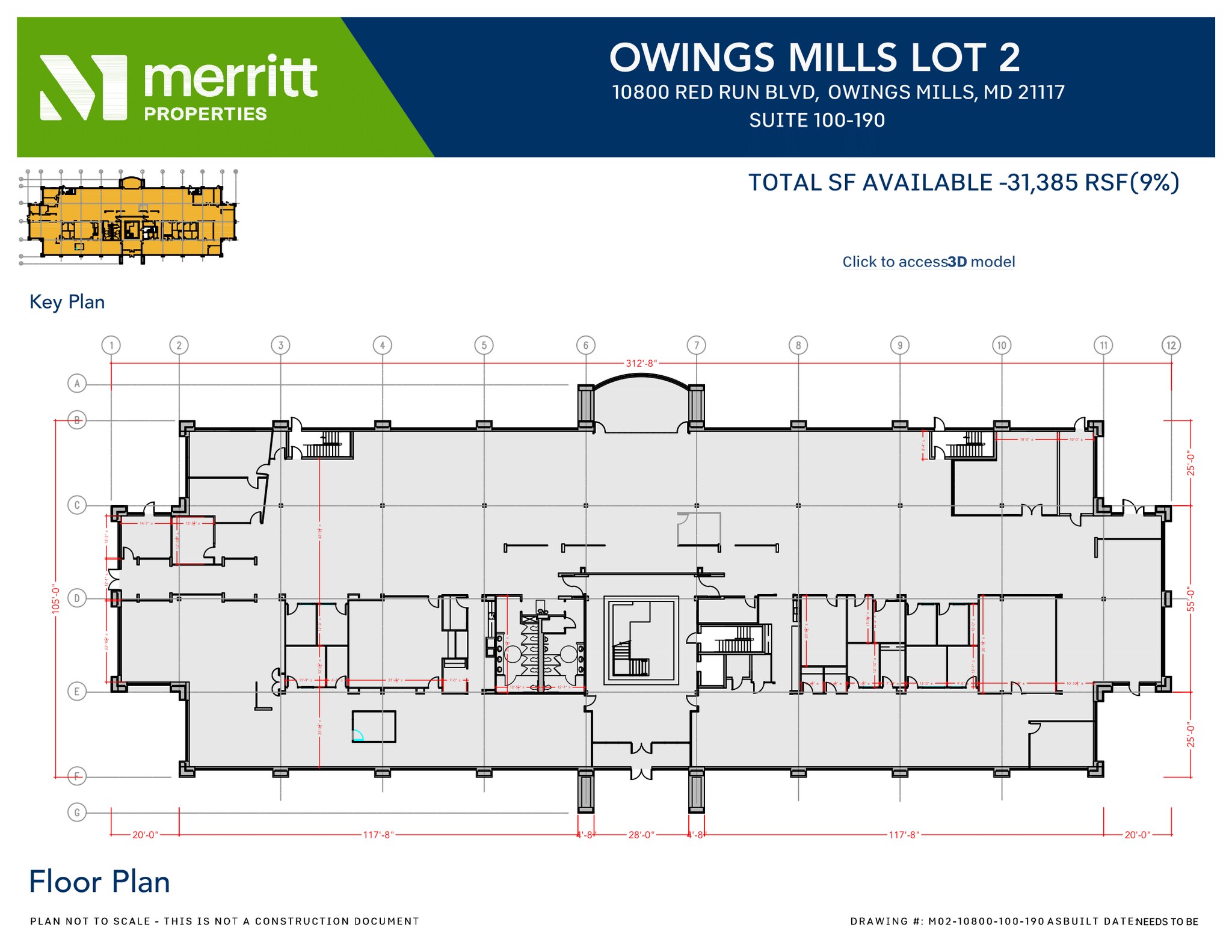 10800 Red Run Blvd, Owings Mills, MD à louer Plan d’étage– Image 1 sur 2
