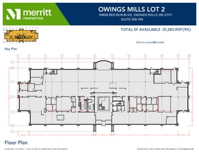 10800 Red Run Blvd, Owings Mills, MD à louer Plan d’étage– Image 1 sur 2